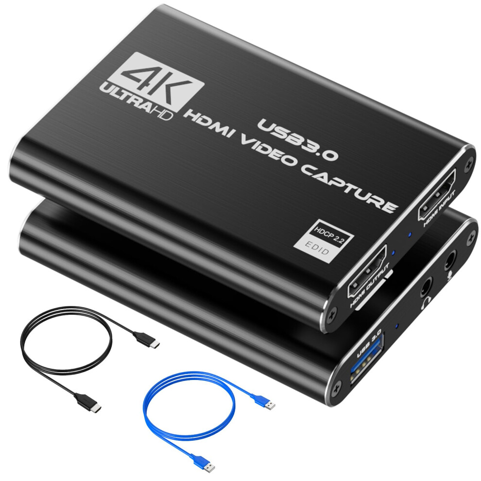 Capture Card Nintendo Switch, 4K Hdmi Video Capture Card, Game Capture Card, 1080P 60Fps Video Capture Device, Hdmi To Usb 3.0 Capture Card For 797424164059