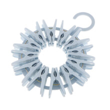 Multi Functional 24 Plastic Clip Clothes Sock Storage Rack Spave Saver