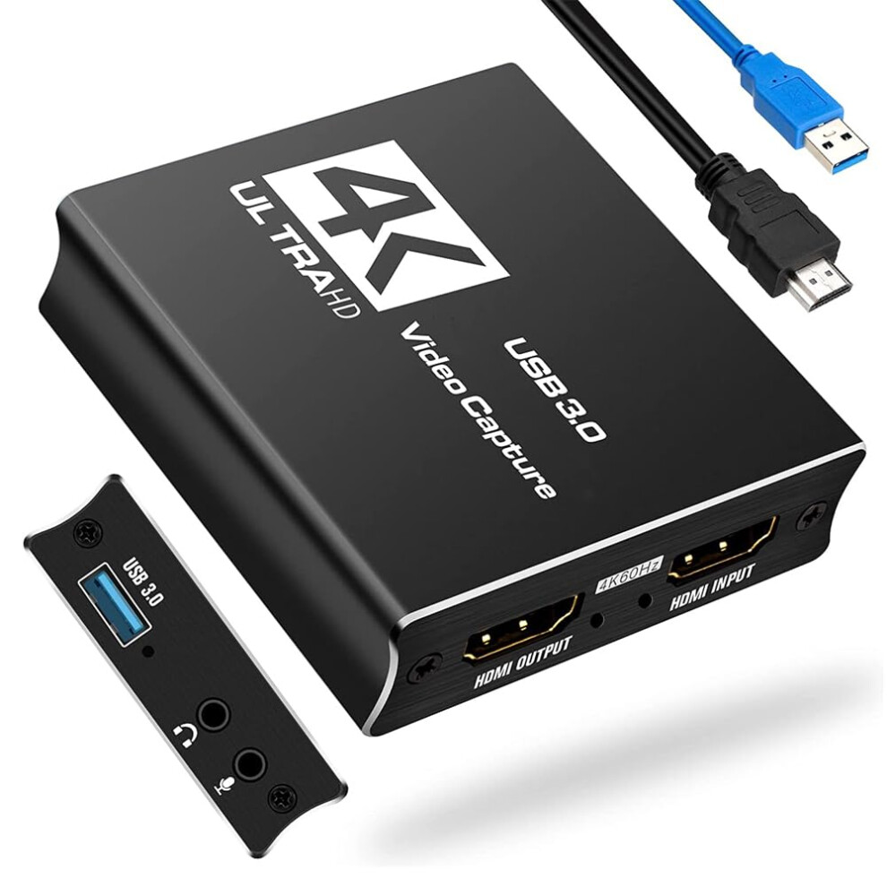 4K@60Fps Usb 3.0 Video Capture Card Hd Game Recorder Card For Game Live Streaming For Ps4/Ps5 744848706013