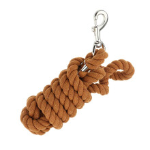 Horse Lead Ropes Halters Cotton Weave Rein Brown