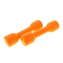 1 Pair Plastic Dumbbells with Sound Home Fitness Exercise Kids Toys Ye