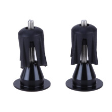 1 Pair Alloy Bicycle Handlebar Grips Cap Bike Handle Bar End Plugs Bla