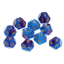 10pcs 12 Sided Dice D12 Polyhedral Dice for Dungeons and Dragons Table