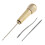 3 Needles Copper Handle Sewing Awl Hand Stitcher Shoe Repairing Tool 1