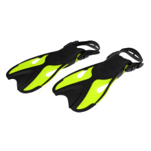 Junior Children Scuba Diving Swimming Flippers Open Heel Fluo Yellow