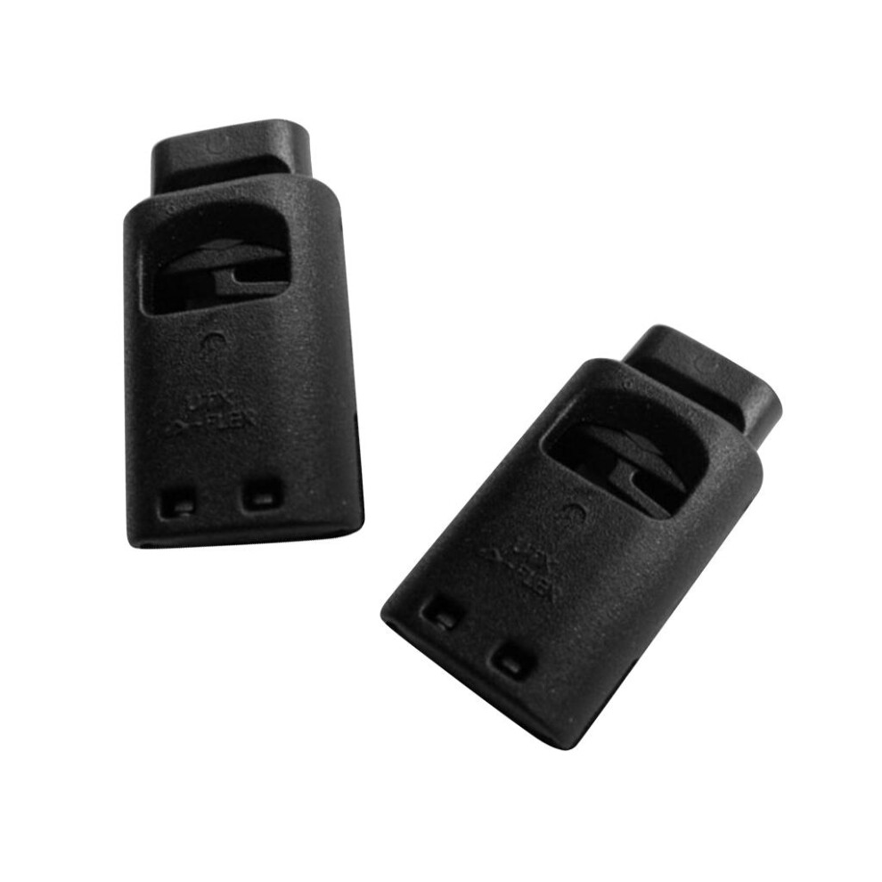 2 Pieces Single Hole Cord Lock Clip Clamp Nylon Spring Toggle Stoppers 6902696617293