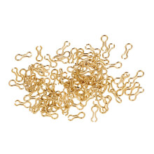 100pcs Alloy Brass Sinker Eyes Eyelets for Lead Weight Mold Fishing Ta