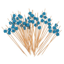 100x Summer Party Drink Cocktail Sticks Stirrer Food Cupcake Picks Blu