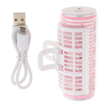 USB Rechargeable Double-deck Roller Hair Curler Clip Home Salon Clamp