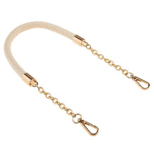 Metal PU Leather Braided Bag Strap Handle Bag Chain Replacement 60cm B