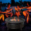 Outsunny Outsunny Outdoor Fire Pit,Round Firepit with Grill Net,Mesh Lid,Bronze Tone 1