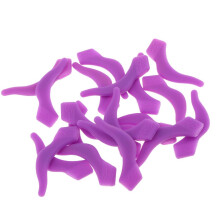 10 Pairs Silicone Eye Glasses Temple Tips Ear Hooks Grip Holder Purpl