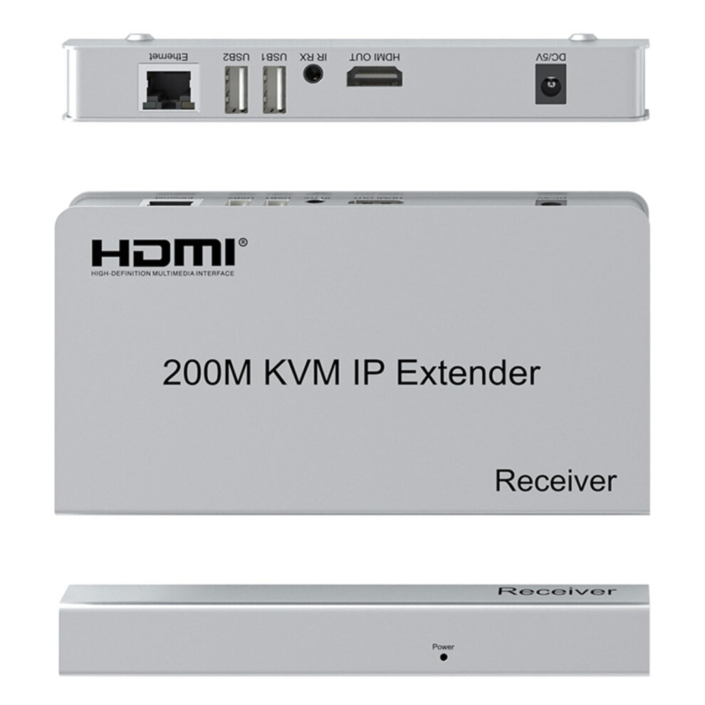 200M Hdmi Kvm Ip Extender Overï¼ Rj45 Cat5e/6 1080P Hdmi Usb Kvm Ethernet Extender One To Many By Gigabit Switch For Pc Dvr Loptop Support Mouse 768476244808