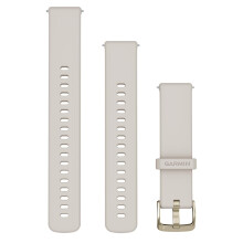Quick Release Bands (18mm), suitable for selected Forerunner-,Venu- and vívoactive smartwatch series, Original accessory, Silicone, Ivory with Soft