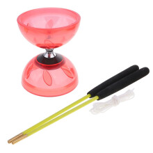 Triple Bearing Juggling Diabolo Toys with Sticks & String 13cm Diamete