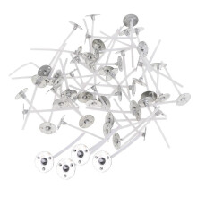 100 Pieces Pure White Cotton Candle Wicks For Home Candle Making 35MM