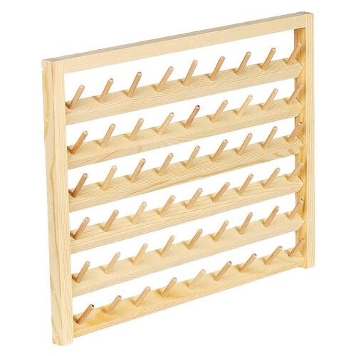 Wood Sewing Thread Stand Organizer Craft Embroidery Storage Rack Holde