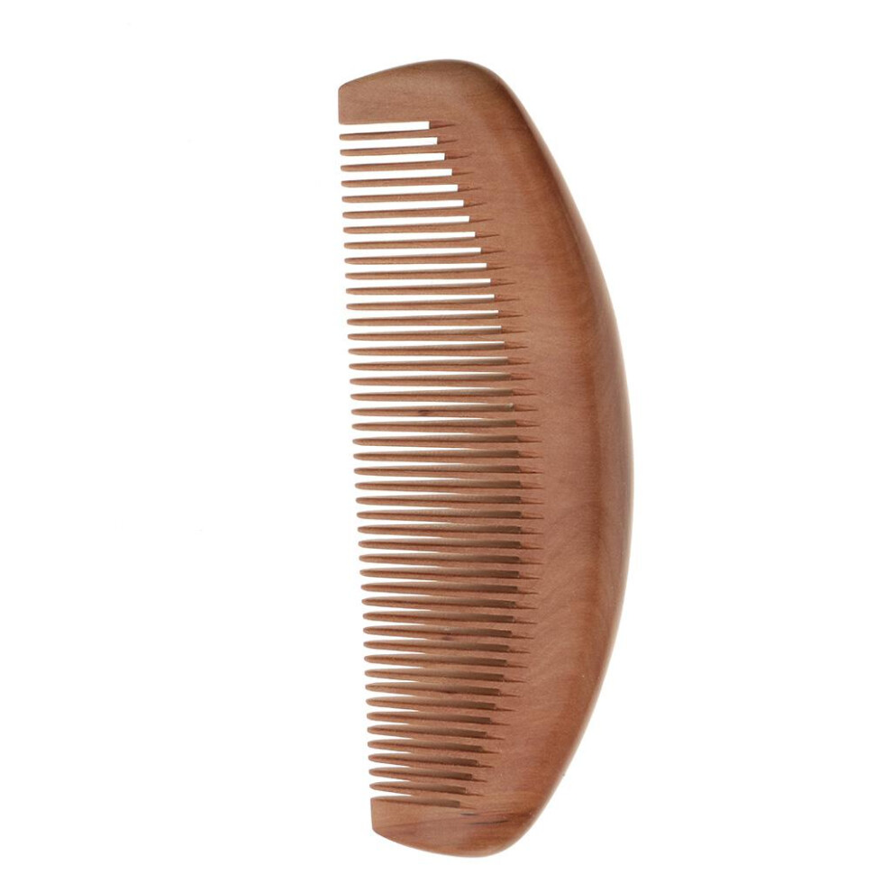 Natural Peach Wood Tooth Comb Anti Static Hair Care Comb Massage Fine