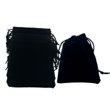 50Pcs Soft Velvet Drawstring Pouch Wedding Favor Pouch / Xmas Gift Bag