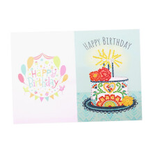 Creative Diamond Painting Birthday Cards Beaded Gift Card Mosaic Makin