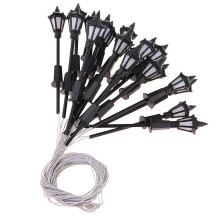 Model Miniature Street Lights N Scale LEDs Garden Lights 20Pcs 1:100