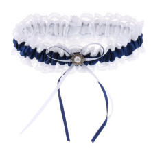 Satin Lace Wedding Bridal Garter with Ribbon Bow Party Accessories Nav
