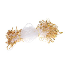 Clothing label universal sling tag string 11cm 100pcs Gold Round