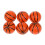 6 Pieces Basketball Pattern Novelty Golf Balls Set Practice Golf Acces 1