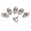5 Set Skull Head Screwback Studs Punk Rivets for Bag Shoes Leathercraf 1