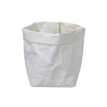 Washable Kraft Paper Bag Plant Flowers Pot Storage Bag White 10x10x20c