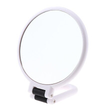 Round Handheld Double Side Makeup Mirror Magnifying Mirror w/ Hanger H