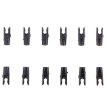 12 Pcs Plastic Arrow Nocks SHAFT TAILS for Archery Hunting Shooting Bl
