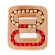 Wooden Intelligence Toy Kong Ming Lock Brain Teaser Game Toy Ball in M