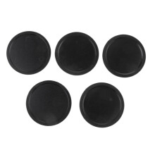 5 Pieces Air Hockey Pucks for Full Size Air Hockey Tables Black 50mm