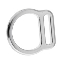23KN Rock Climbing Safety Harness Slotted D Ring for Webbing Belt Bi