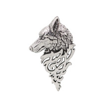 Retro Wolf Brooch Pin Badge Lapel Pin Shirt Suit Men Jewelry Antique S