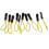 10pcs Zipper Pull Replacement Zip Cord Puller Slider Jacket Backpack Y 1
