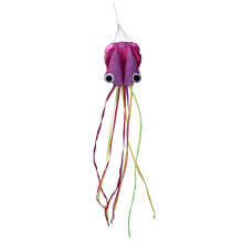 4m Purple Head Colorful Tail Software Flying Kite Octopus Kite Outdoor