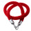 1.5m Velvet Rope Crowd Control Stanchion Post Queue Line Barrier Red 1