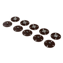 5 Sets Metal Sew on Press Studs Snap Fasteners Poppers Button 25mm Cof
