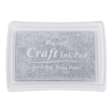 Ink Pad Korea Stationery DIY Craft for Paper Fabric Wood Silver