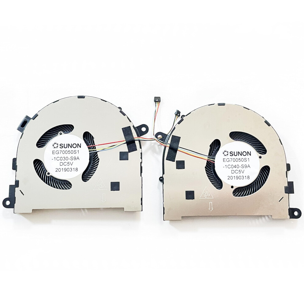 Photos - Computer Cooling Replacement CPU+GPU Processor Cooler Fan for Lenovo Yoga C940-15IRH Yoga 9-15IMH5 Series 5H40S19977 EG70050S1-1C040-S9A EG70