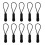 10Pcs Plastic Zipper Pull Cord Zip Puller Slider for Clothes Bags Blac 1