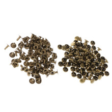 100 Pieces Single Cap Rapid Rivets DIY Leather Repair 6x4mm; 6x6mm bro
