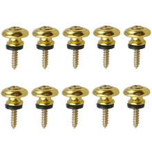 10 Pieces Acoustic Guitar Bass Strap Lock End Pins Pegs Strap Buttons