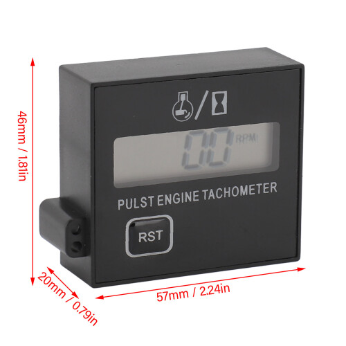 Rechargeable Inductive Digital Tachometer 2/4 Stroke 100-30000RPM 1