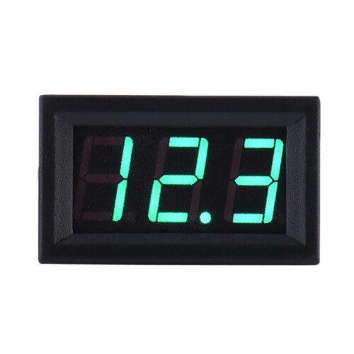 2 Wire DC5-120V Digital Volt Voltage Meter Voltmeter Car Motor 0.56''