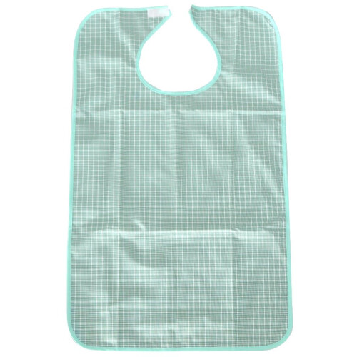 Waterproof Adults Elder Mealtime Cloth Protector Disability Aid Bib Li
