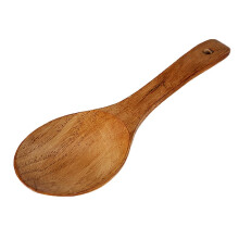 Natural Wooden Rice Non-stick Rice Paddle Wood Soup Ladle Brown
