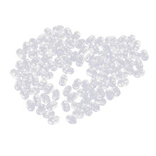 Plastic Oval Fishing Bead Sea Fishing Rig Beads Transparent 4.7 x 6mm